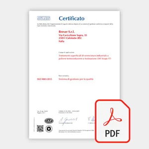 Visualizza Certificato Brever Srl