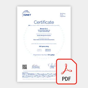 Visualizza Certificato Brever Srl