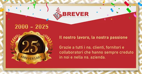 Brever srl festeggia 25 anni