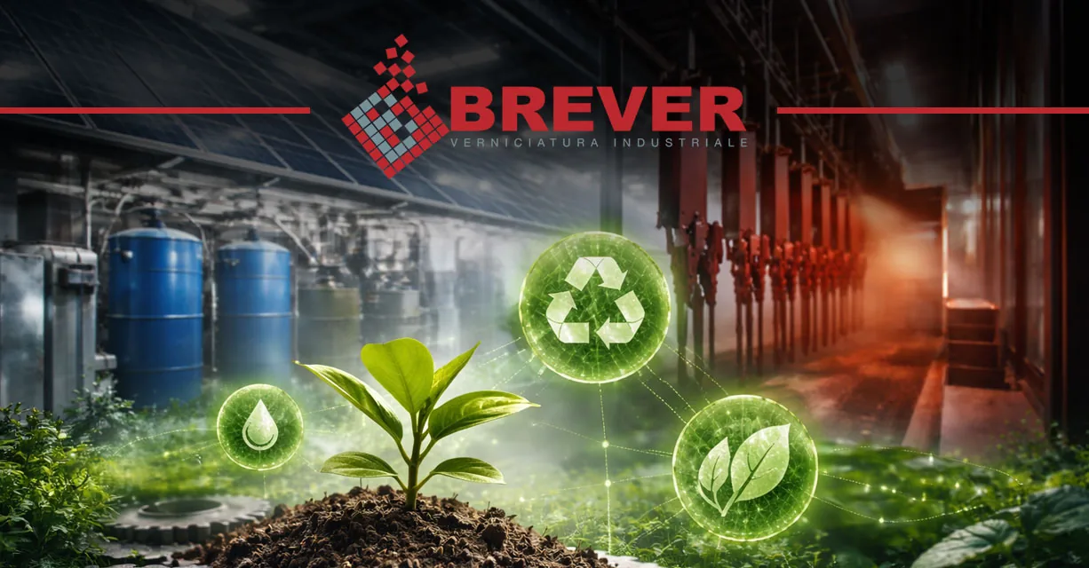 Brever e ambiente nella verniciatura industriale a polvere Impianto Brever per verniciatura industriale a polvere con attenzione ad ambiente ed efficienza